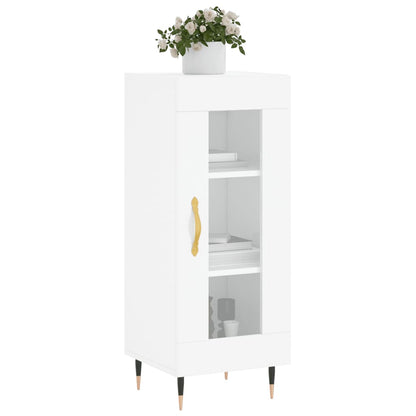 Sideboard High Gloss White 34.5x34x90 cm Engineered Wood