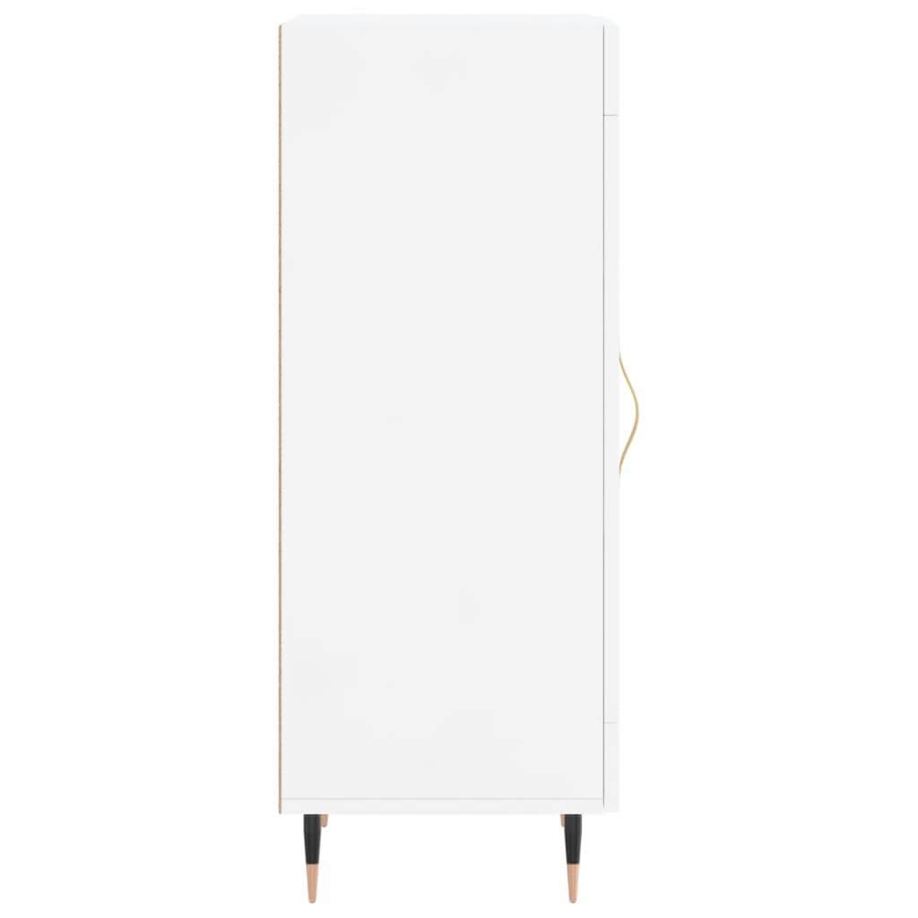 Sideboard High Gloss White 34.5x34x90 cm Engineered Wood