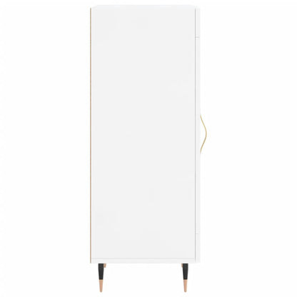 Sideboard High Gloss White 34.5x34x90 cm Engineered Wood