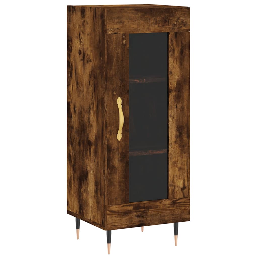 Sideboard Smoked Oak 34.5x34x90 cm Engineered Wood