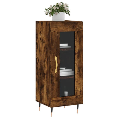 Sideboard Smoked Oak 34.5x34x90 cm Engineered Wood