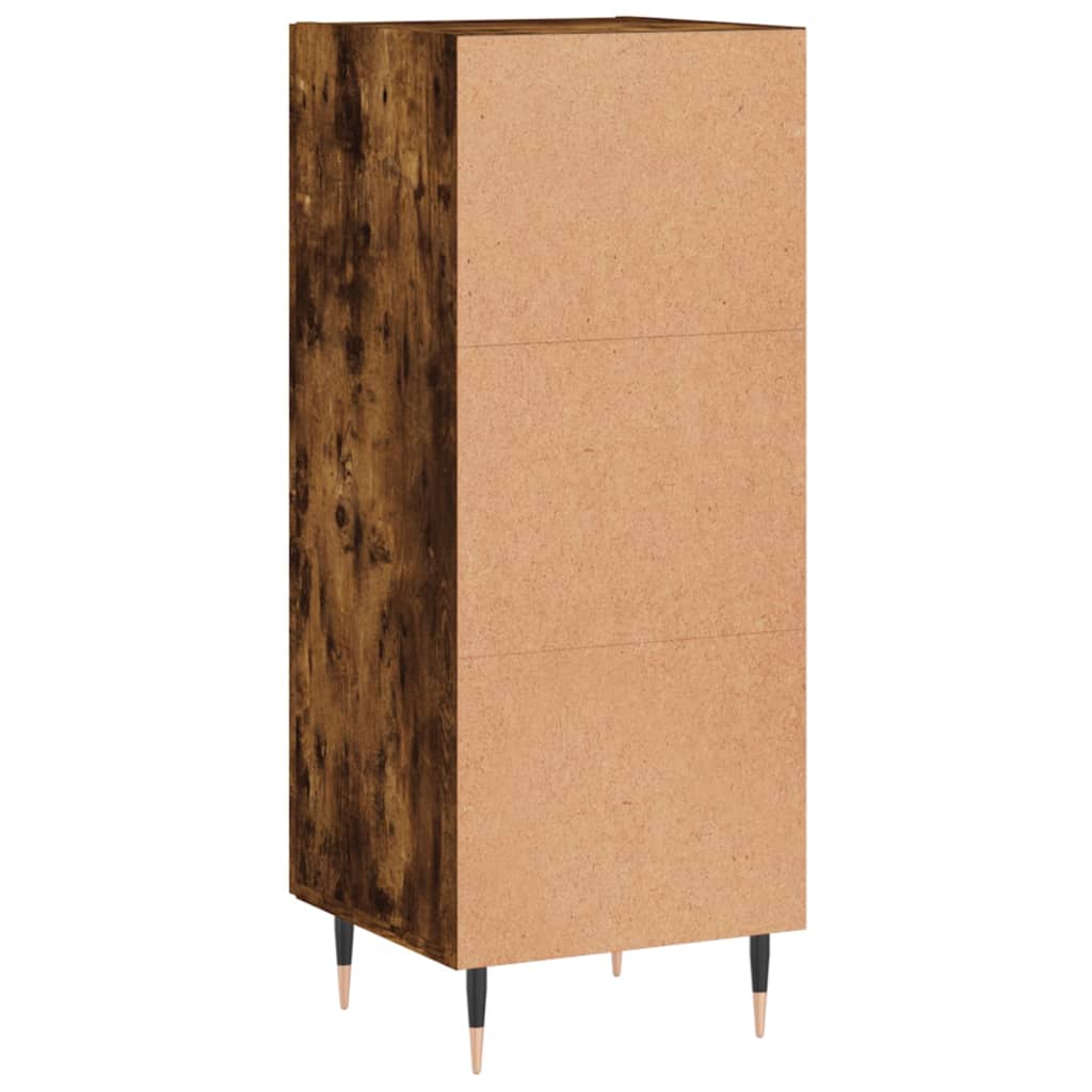 Sideboard Smoked Oak 34.5x34x90 cm Engineered Wood