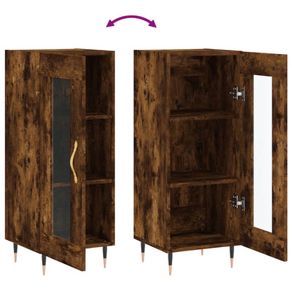Sideboard Smoked Oak 34.5x34x90 cm Engineered Wood