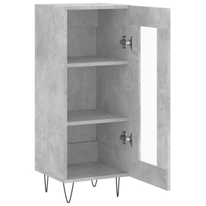 Sideboard Concrete Grey 34.5x34x90 cm Engineered Wood