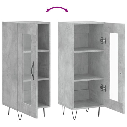 Sideboard Concrete Grey 34.5x34x90 cm Engineered Wood