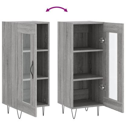 Sideboard Grey Sonoma 34.5x34x90 cm Engineered Wood