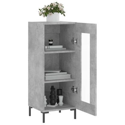 Sideboard Concrete Grey 34.5x34x90 cm Engineered Wood