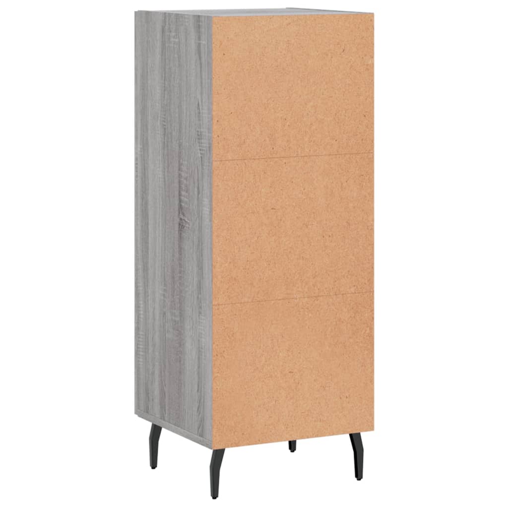 Sideboard Grey Sonoma 34.5x34x90 cm Engineered Wood