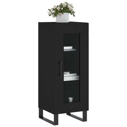 Sideboard Black 34.5x34x90 cm Engineered Wood