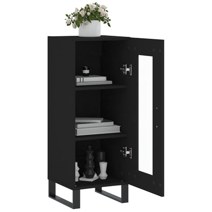 Sideboard Black 34.5x34x90 cm Engineered Wood
