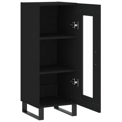 Sideboard Black 34.5x34x90 cm Engineered Wood