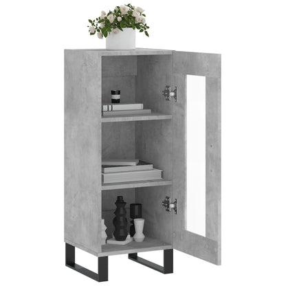 Sideboard Concrete Grey 34.5x34x90 cm Engineered Wood