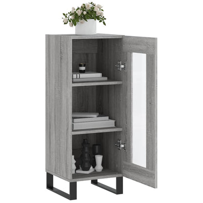 Sideboard Grey Sonoma 34.5x34x90 cm Engineered Wood