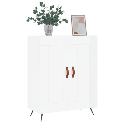 Sideboard High Gloss White 69.5x34x90 cm Engineered Wood