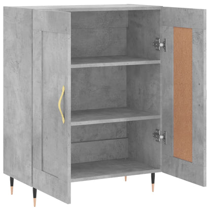 Sideboard Concrete Grey 69.5x34x90 cm Engineered Wood