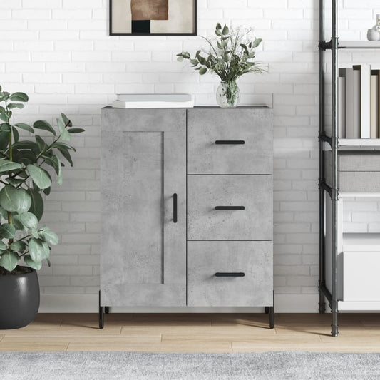 Sideboard Concrete Grey 69.5x34x90 cm Engineered Wood
