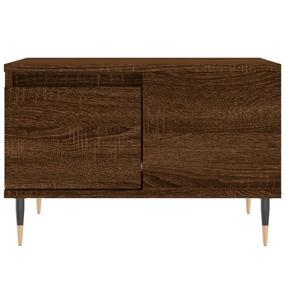Coffee Table Brown Oak 55x55x36.5 cm Engineered Wood
