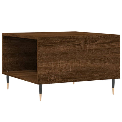 Coffee Table Brown Oak 55x55x36.5 cm Engineered Wood