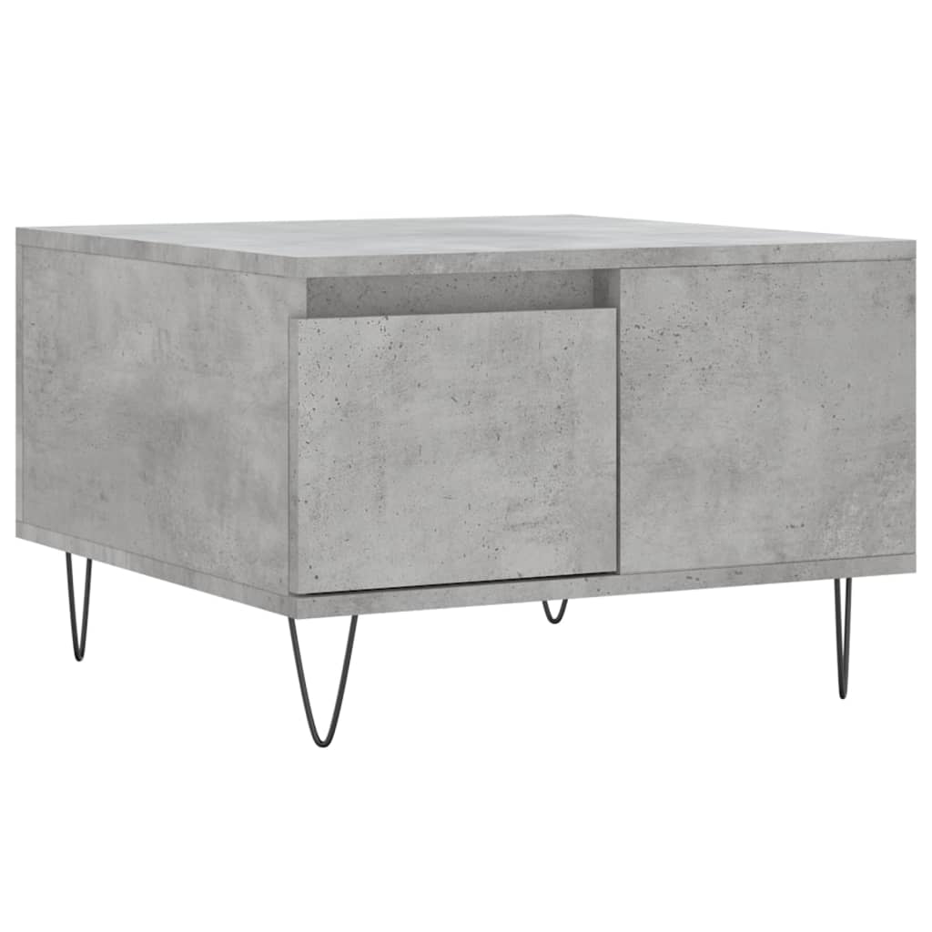 Coffee Table Concrete Grey 55x55x36.5 cm Engineered Wood
