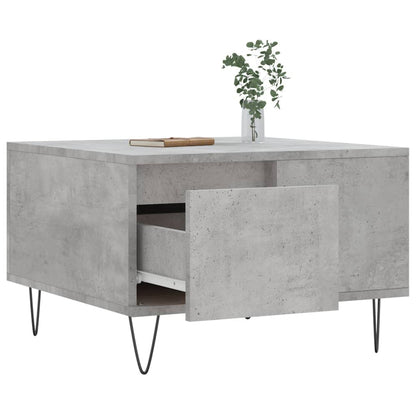 Coffee Table Concrete Grey 55x55x36.5 cm Engineered Wood