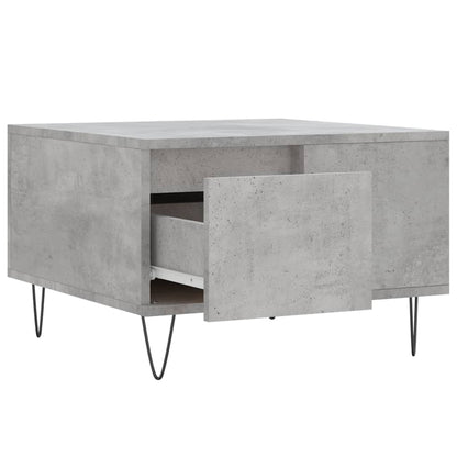 Coffee Table Concrete Grey 55x55x36.5 cm Engineered Wood