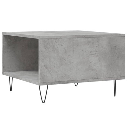 Coffee Table Concrete Grey 55x55x36.5 cm Engineered Wood