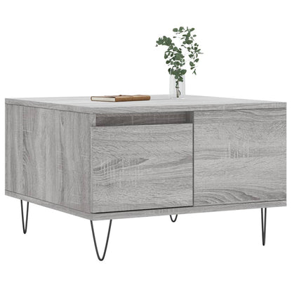 Coffee Table Grey Sonoma 55x55x36.5 cm Engineered Wood