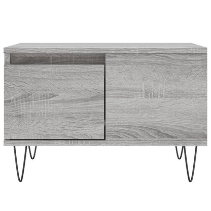 Coffee Table Grey Sonoma 55x55x36.5 cm Engineered Wood