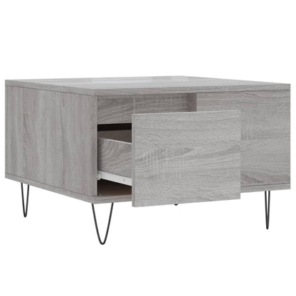 Coffee Table Grey Sonoma 55x55x36.5 cm Engineered Wood