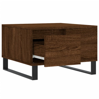 Coffee Table Brown Oak 55x55x36.5 cm Engineered Wood
