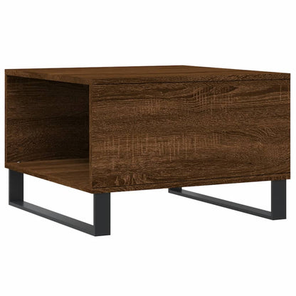 Coffee Table Brown Oak 55x55x36.5 cm Engineered Wood