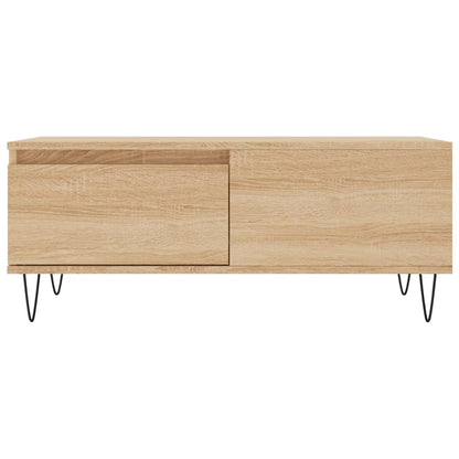 Coffee Table Sonoma Oak 90x50x36.5 cm Engineered Wood
