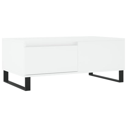 Coffee Table White 90x50x36.5 cm Engineered Wood