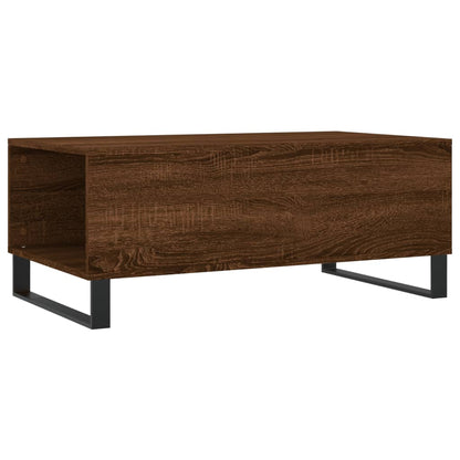 Coffee Table Brown Oak 90x50x36.5 cm Engineered Wood