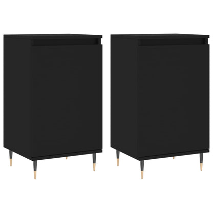 Sideboards 2 pcs Black 40x35x70 cm Engineered Wood