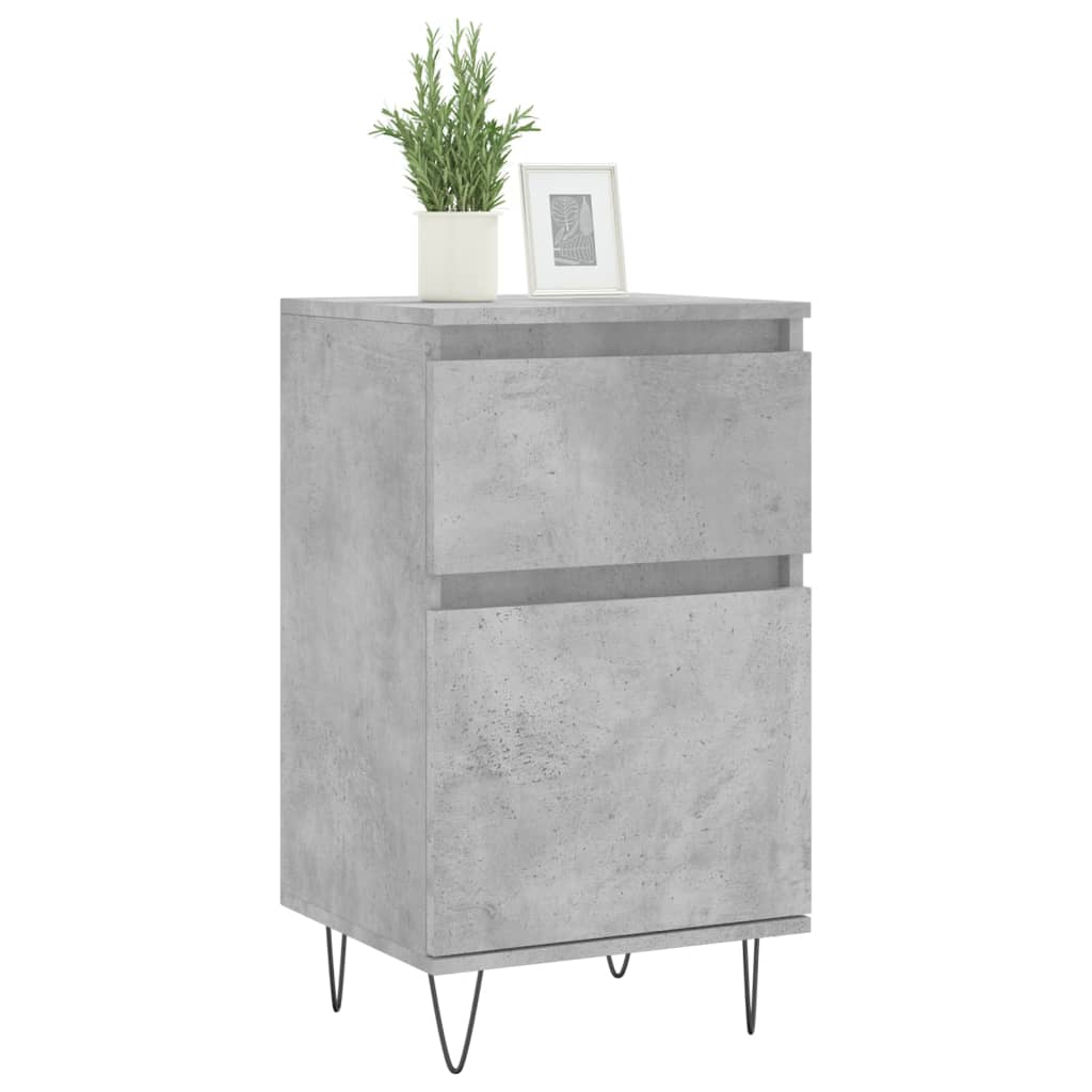 Sideboard Concrete Grey 40x35x70 cm Engineered Wood