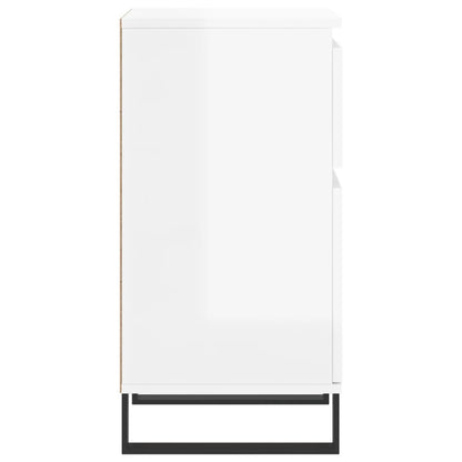 Sideboards 2 pcs High Gloss White 40x35x70 cm Engineered Wood