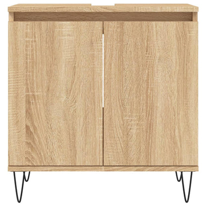 Bathroom Cabinet Sonoma Oak 58x33x60 cm Engineered Wood