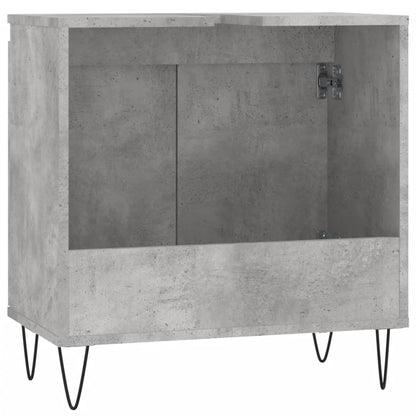 Bathroom Cabinet Concrete Grey 58x33x60 cm Engineered Wood