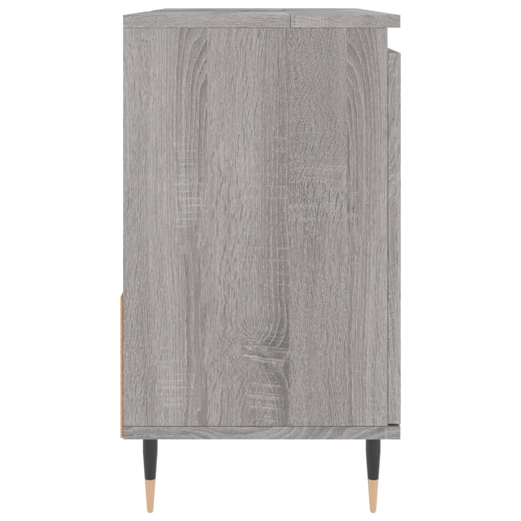 Bathroom Cabinet Grey Sonoma 65x33x60 cm Engineered Wood