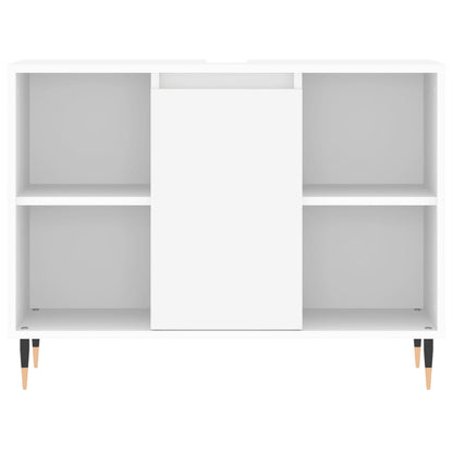 Bathroom Cabinet White 80x33x60 cm Engineered Wood