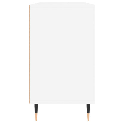 Bathroom Cabinet White 80x33x60 cm Engineered Wood