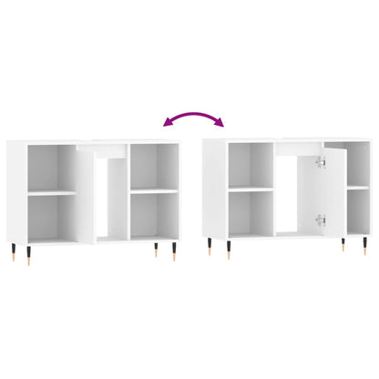Bathroom Cabinet White 80x33x60 cm Engineered Wood