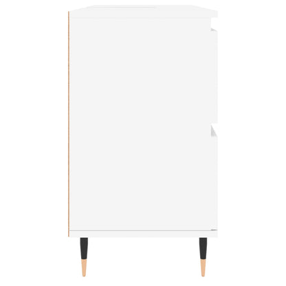 Bathroom Cabinet White 80x33x60 cm Engineered Wood
