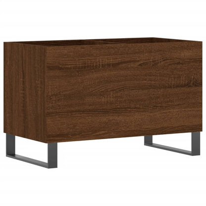 Record Cabinet Brown Oak 74.5x38x48 cm Engineered Wood