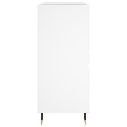 Record Cabinet White 84.5x38x89 cm Engineered Wood