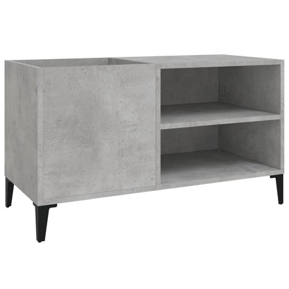 Record Cabinet Concrete Grey 84.5x38x48 cm Engineered Wood