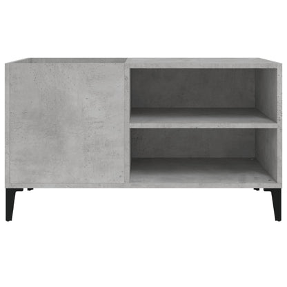 Record Cabinet Concrete Grey 84.5x38x48 cm Engineered Wood