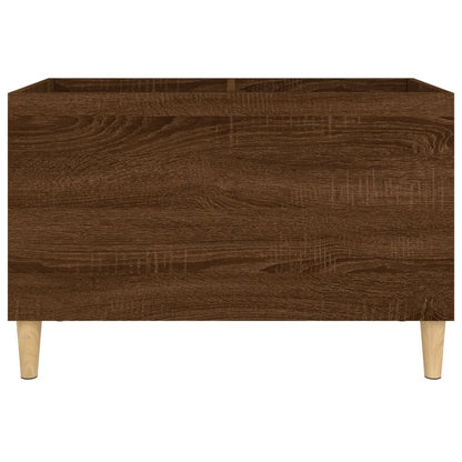 Record Cabinet Brown Oak 74.5x38x48 cm Engineered Wood