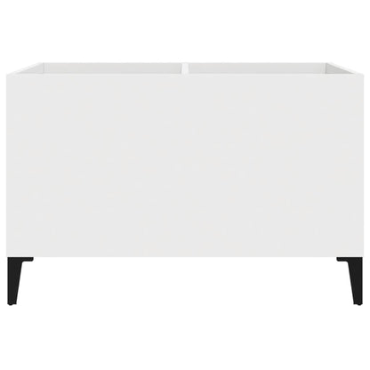 Record Cabinet White 74.5x38x48 cm Engineered Wood